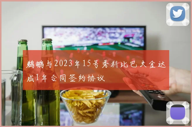 鹈鹕与2023年15号秀科比巴夫金达成1年合同签约协议